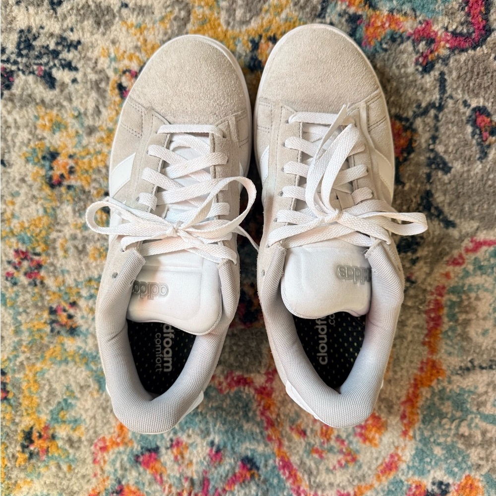 Adidas Women's grey Grand Court Alpha Sneakers